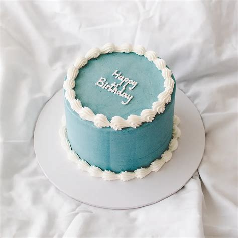 Sky Blue Birthday Cake - Order Online - Melbourne Delivery