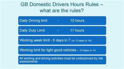 Drivers Hours Working Time Regulations Anglia Compliance Training Ltd