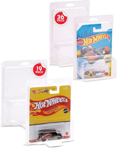 Amazon EVORETRO Clamshell Protector Bundle For Hot Wheels Pop Culture Series Pack Of 19