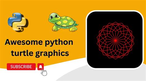 Python Turtle Graphics Tutorial Flower Design Turtle Graphics Youtube