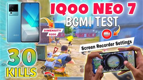 Iqoo Neo Screen Recorder Settings Bgmi Test With Fps Meter Youtube