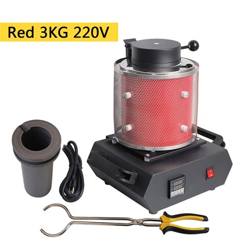 Electric Jewelry Melting Furnace 1kg 2kg 3kg Aluminum Copper Gold