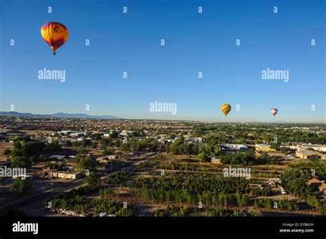 Hot air ballooning. Albuquerque, New Mexico. USA Stock Photo - Alamy