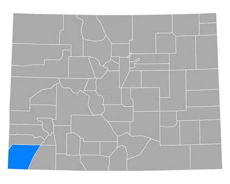 Map of Montezuma County in Colorado Stock Vector - Illustration of population, freeway: 168705553