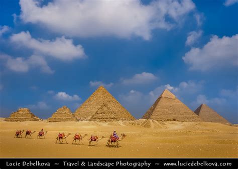 Egypt Caravan At Pyramids Of Giza One Of Seven Wonders Flickr