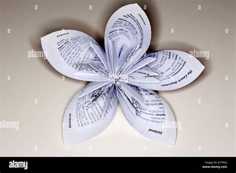 origami paper flower Stock Photo - Alamy