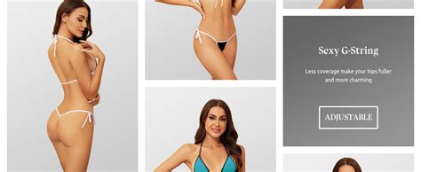 Amazon Dadress Micro Bikini Sets Extreme Sexy Halter Swimsuit For Women Tie Side G String