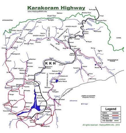 √ Karakoram Highway Map - Popular Century