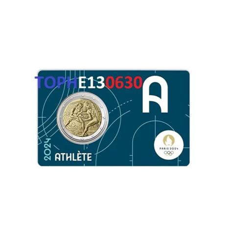 France Comm Morative J O Paris Euro Neuve Coincard