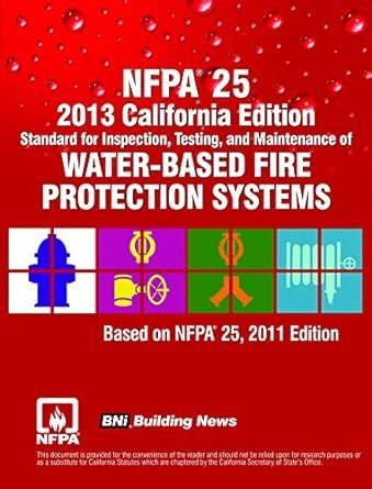 Amazon Nfpa California Edition Standard For Inspection