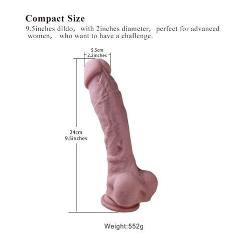 Premium Silicone Dildo Realistic Penis With Suction Cup Large