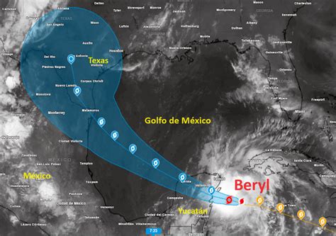 El huracán Beryl se intensifica de nuevo a categoría 3 antes de