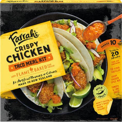 Farrahs Mexican Crispy Chicken Taco Kit Reviews Black Box