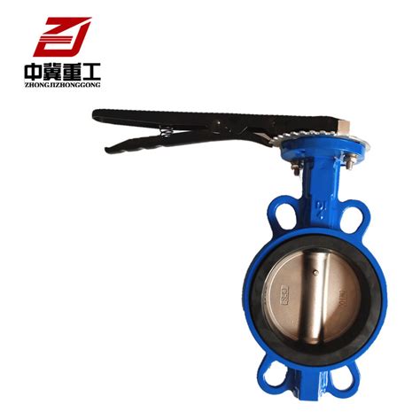 Cast Steel And Cast Iron Ductile Iron Wafer Butterfly Valves