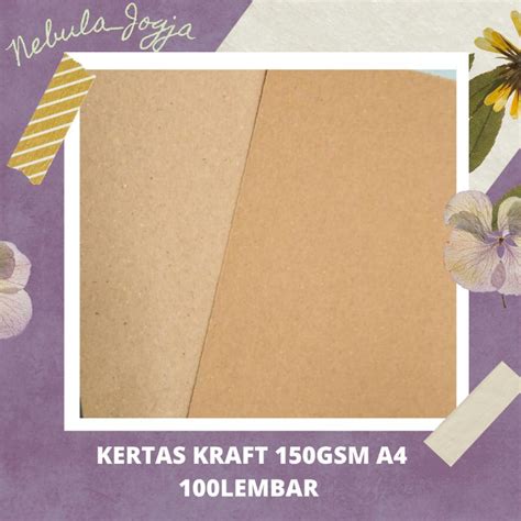 Jual Lembar Kertas Samson Kraft Gsm Ukuran A Kertas Bahan