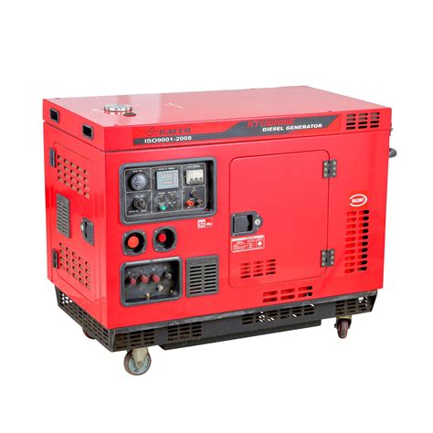 High Performance Air Cooled Super Silent Red Orange Diesel Generator 8