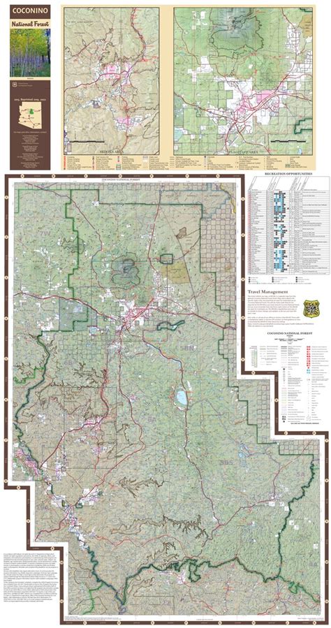 Coconino National Forest Visitor Map by US Forest Service R3 | Avenza Maps