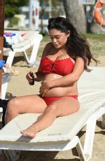 Pregnant CASEY BATCHELOR In Bikini On Vacation In Lanzarote 01 04 2018