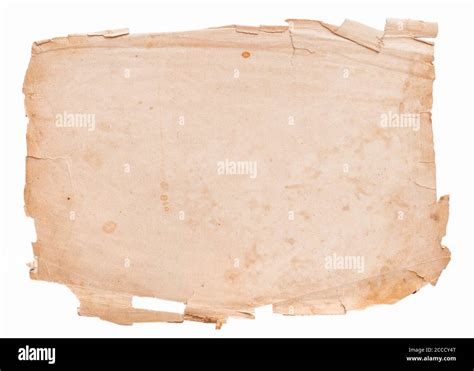 ragged paper isolated  white background stock photo alamy