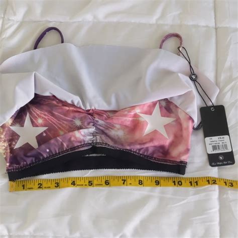 Wildfox Swim Nwt Wildfox Bikini Top Fireworks Ruffle Poshmark