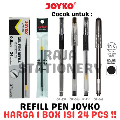 Promo Joyko Gel Pen Refill Isi Ulang Pen Joyko Jk Gpr