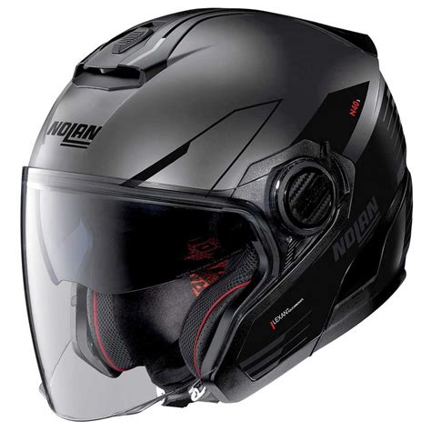 Nolan N Zefiro Open Face Helmet Grey Motardinn