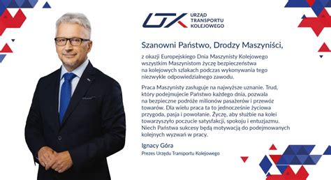 Dziś Dzień Maszynisty UTK składa życzenia i przygotowuje rynek na