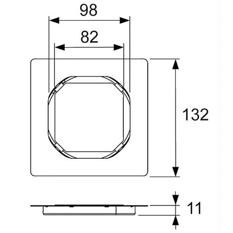 Решетка для трапа под плитку TECEdrainpoint S Quadratum 100x100мм ...
