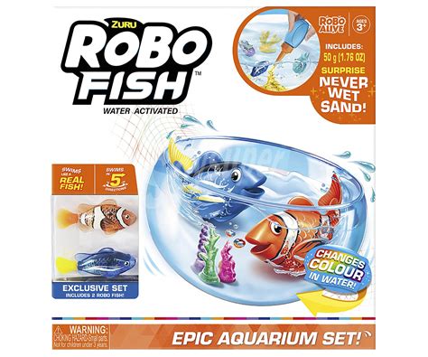 Zuru Robo Fish Superacuario Robo Fish Con 2 Peces Exclusivos Zuru