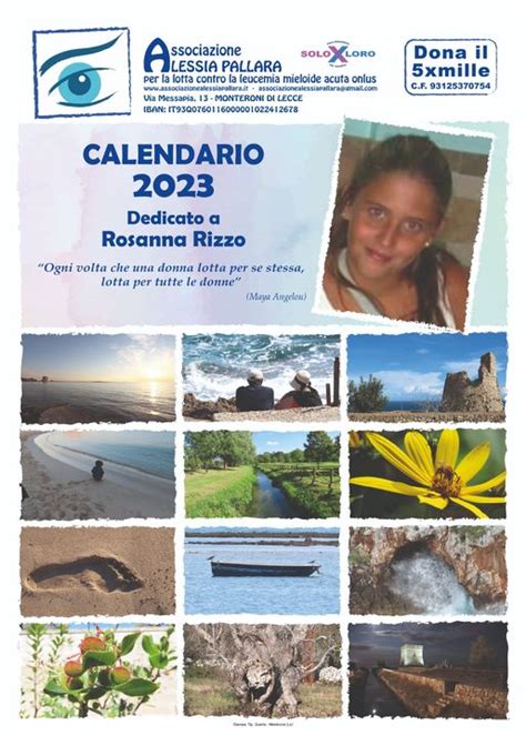 Il Calendario Associativo Pronto Con Le Splendide Foto Donate Da Leon