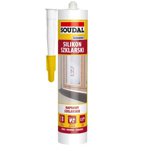 Silikon Szklarski 280 Ml Bezbarwny SOUDAL SOUDAL Silikony