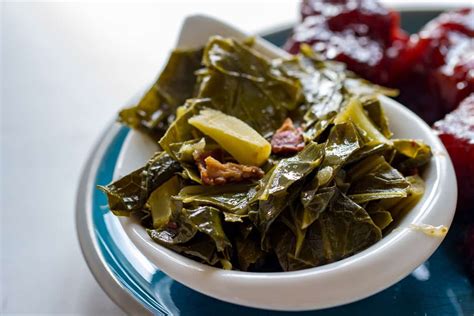 Braised Collard Greens Homemade Barbecue Side Dish Recipe