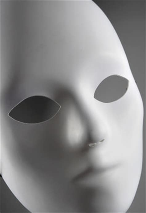 Blank White Masks, Adult 8-1/2-Inch Full Mask Primed