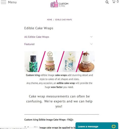 Https Customicing Au Collections Edible Cake Wraps Msclkid