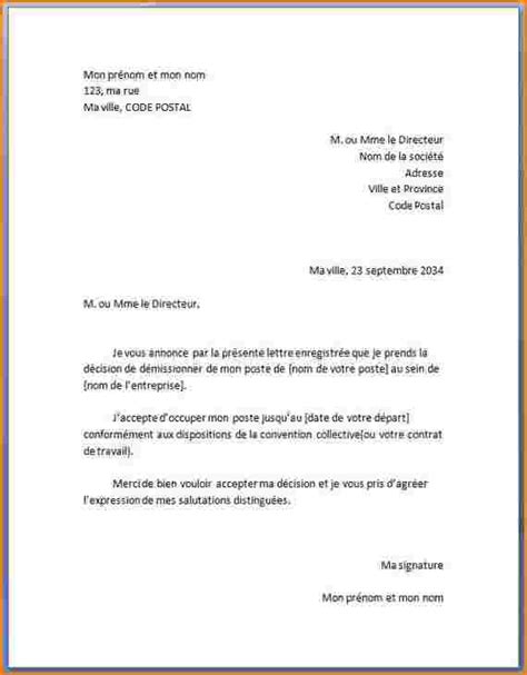 Lettre De Démission Pendant La Période D essai Lettres de Partage