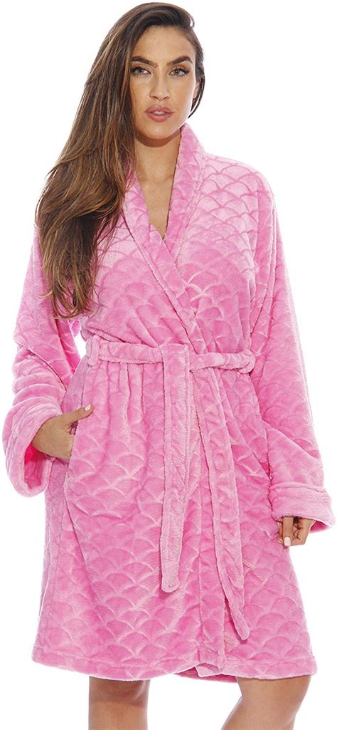 Just Love Printed Plush Robe For Women Bath Robes For Women Clothes