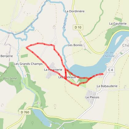 Parcours marche Ballade dans la campagne de Chemillé sur Indrois