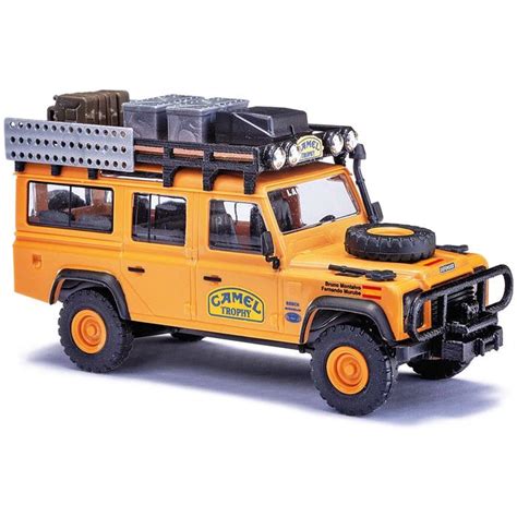 Busch Maket Model Araç Land Rover Defender Camel Trophy Spanien 1 87 HO