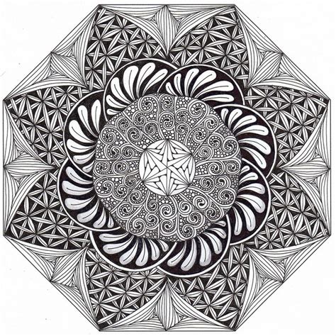 Circle Zentangle | zentangles | Pinterest