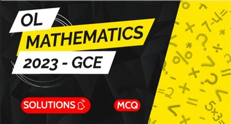 Solutions To Cameroon Gce Ordinary Level Mathematics By Bitmap