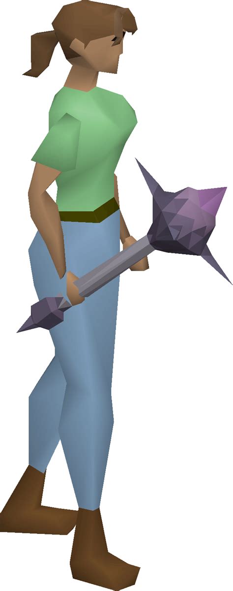 File Barronite Mace Equipped Female Png Osrs Wiki