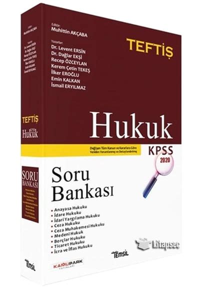 Kpss Tefti Hukuk Soru Bankas Temsil Yay Nlar