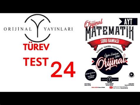 Ayt Matemat K Soru Bankasi T Rev Test Mustafa Ercan Youtube