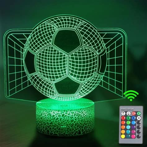 Football Veilleuse Pour Enfants Lampe Illusion D Led Lumi Re