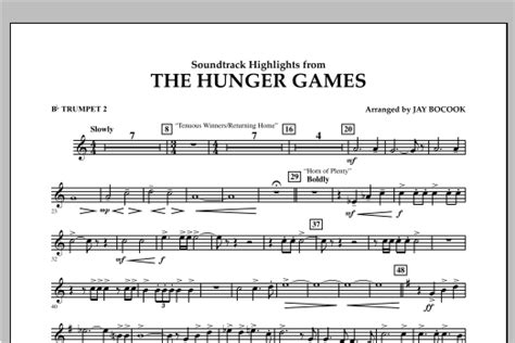 The Hunger Games Soundtrack Highlights Bb Trumpet 2 Partitions