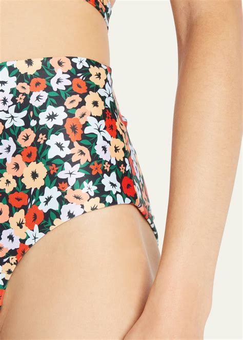 Agua By Agua Bendita Magenta La Fania Noche High Waist Bikini Bottoms Bergdorf Goodman