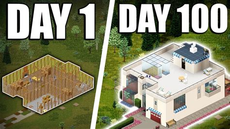 I Spent 100 Days Building A House In Project Zomboid Supercut Youtube