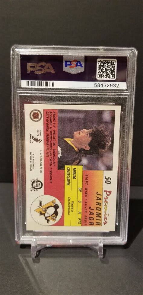 1990 91 O Pee Chee Premier Jaromir Jagr Rookie RC 50 PSA 10 GEM MINT