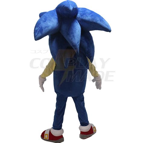 Blue Sonic the Hedgehog Mascot Costume Cartoon : Cosplaymade.com