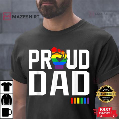 Proud Dad Lgbt Gay Pride Month T Shirt